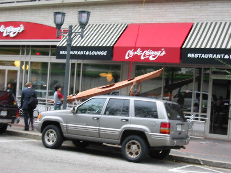 lowering to the sidewalk